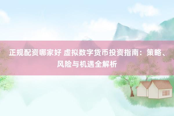 正规配资哪家好 虚拟数字货币投资指南：策略、风险与机遇全解析